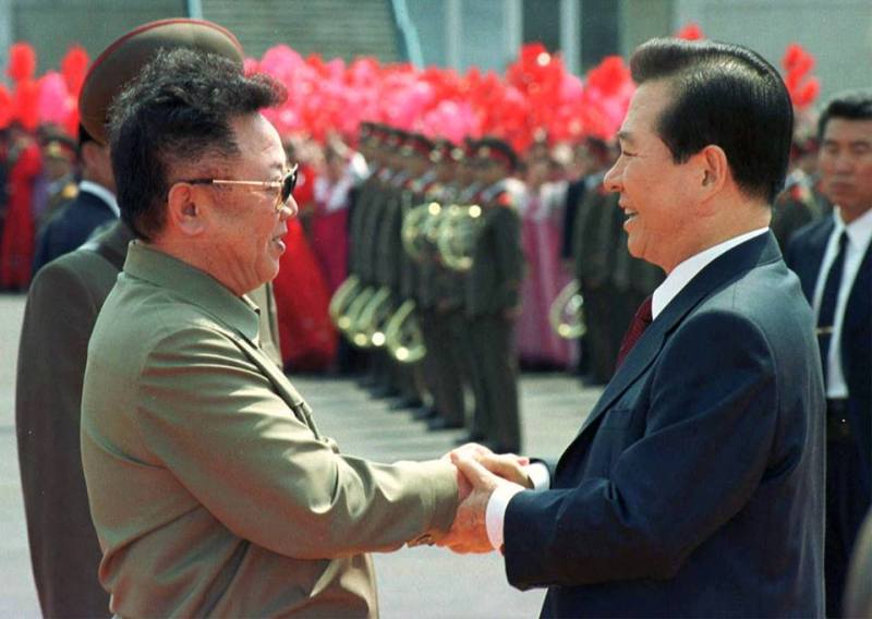 Встреча Ким Чен Ира и Ким Дэ Чжуна